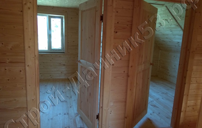 4 Брусовой дом  К-39, 8×10, 140 м², Московская область,  Можайский район, деревня Некрасово (5)